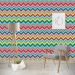 Retro Chevron Monogram Wallpaper & Surface Covering