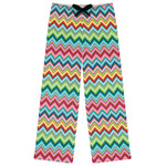 Retro Chevron Monogram Womens Pajama Pants - S