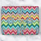 Retro Chevron Monogram Wrapping Paper Roll - Matte - Wrapped Box