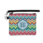 Retro Chevron Monogram Wristlet ID Case