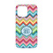 Retro Chevron Monogram iPhone 13 Mini Case - Back