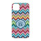 Retro Chevron Monogram iPhone 14 Case - Back