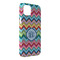 Retro Chevron Monogram iPhone 14 Plus Case - Angle