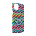 Retro Chevron Monogram iPhone Case - Plastic - iPhone 14 Pro