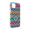 Retro Chevron Monogram iPhone 14 Pro Case - Angle