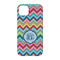 Retro Chevron Monogram iPhone 14 Pro Case - Back