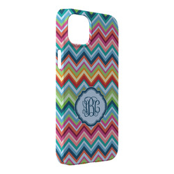 Retro Chevron Monogram iPhone Case - Plastic - iPhone 14 Pro Max