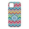 Retro Chevron Monogram iPhone 14 Pro Tough Case - Back