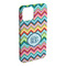 Retro Chevron Monogram iPhone 15 Plus Case - Angle