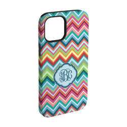 Retro Chevron Monogram iPhone Case - Rubber Lined - iPhone 15