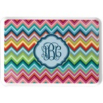 Retro Chevron Monogram Serving Tray (Personalized)