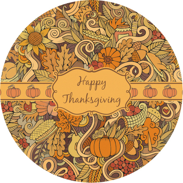 Custom Thanksgiving Multipurpose Round Labels - 1"