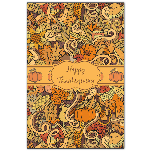 Custom Thanksgiving Wood Print - 20x30