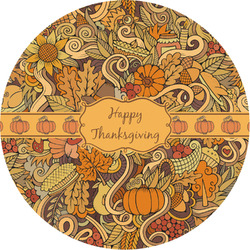 Thanksgiving Multipurpose Round Labels - Custom Sized