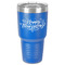 Thanksgiving 30 oz Stainless Steel Ringneck Tumbler - Blue - Front