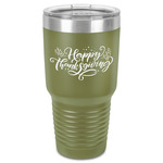 Thanksgiving 30 oz Stainless Steel Tumbler - Olive - Single-Sided