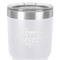 Thanksgiving 30 oz Stainless Steel Ringneck Tumbler - White - Close Up