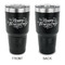 Thanksgiving 30 oz Stainless Steel Ringneck Tumblers - Black - Double Sided - APPROVAL