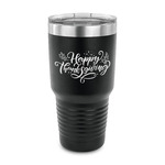 Thanksgiving 30 oz Stainless Steel Tumbler - Black - Single Sided