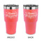 Thanksgiving 30 oz Stainless Steel Ringneck Tumblers - Coral - Double Sided - APPROVAL
