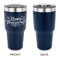 Thanksgiving 30 oz Stainless Steel Ringneck Tumblers - Navy - Single Sided - APPROVAL
