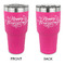 Thanksgiving 30 oz Stainless Steel Ringneck Tumblers - Pink - Double Sided - APPROVAL