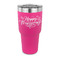 Thanksgiving 30 oz Stainless Steel Ringneck Tumblers - Pink - FRONT