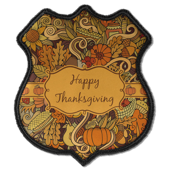 Custom Thanksgiving Iron On Shield Patch C