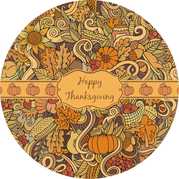 Custom Thanksgiving Multipurpose Round Labels - 5"