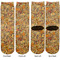 Thanksgiving Adult Crew Socks - Double Pair - Front and Back - Apvl