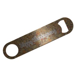 Thanksgiving Bar Bottle Opener - Silver