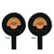 Thanksgiving Black Plastic 7" Stir Stick - Double Sided - Round - Front & Back