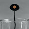 Thanksgiving Black Plastic 7" Stir Stick - Oval - Main