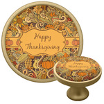 Thanksgiving Cabinet Knob - Gold