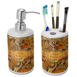 Thanksgiving Ceramic Bathroom Accessories Set