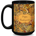 Thanksgiving 15 Oz Coffee Mug - Black