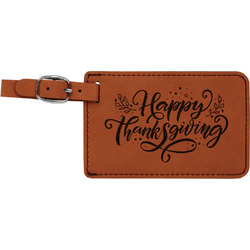 Thanksgiving Leatherette Luggage Tag