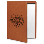 Thanksgiving Leatherette Portfolio with Notepad