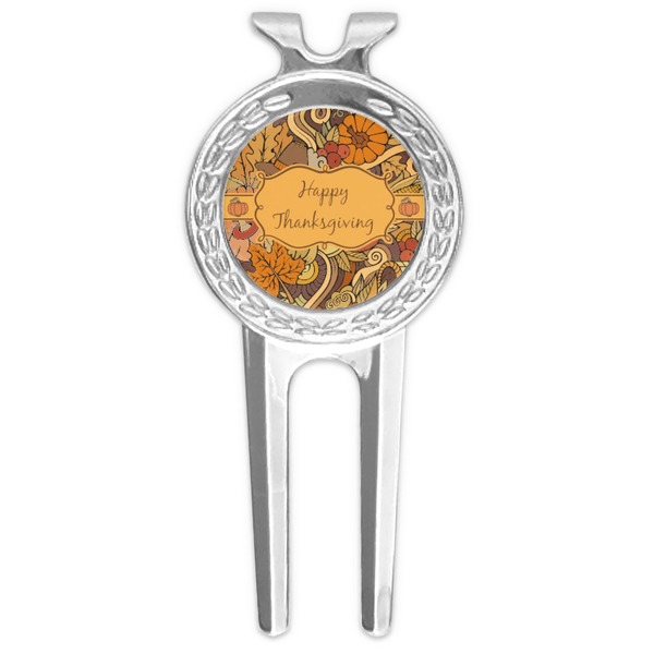 Custom Thanksgiving Golf Divot Tool & Ball Marker (Personalized)