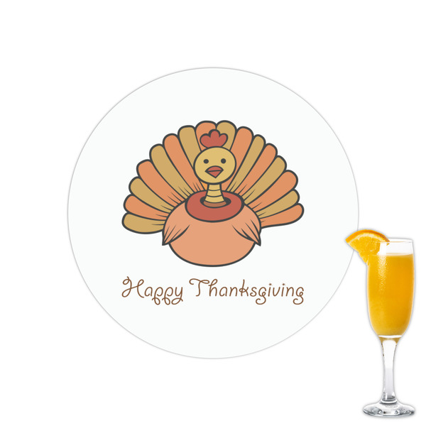 Custom Thanksgiving Printed Drink Topper - 2.15"