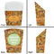 Thanksgiving French Fry Favor Box - Front & Back View