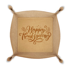 Thanksgiving Genuine Leather Dice Tray