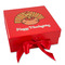 Thanksgiving Gift Boxes with Magnetic Lid - Red - Front