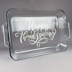 Thanksgiving Glass Baking Dish with Truefit Lid - 13in x 9in