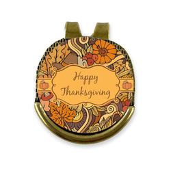 Thanksgiving Golf Ball Marker - Hat Clip - Gold