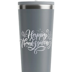 Thanksgiving RTIC Everyday Tumbler with Straw - 28oz - Grey - Double-Sided