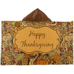 Thanksgiving Kids Hooded Towel (Personalized)