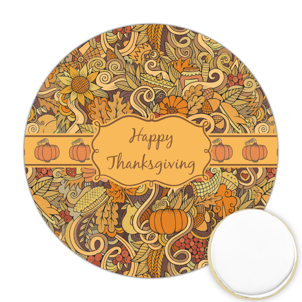 Custom Thanksgiving Printed Cookie Topper - 2.5"