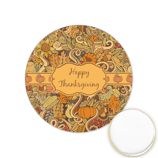 Custom Thanksgiving Printed Cookie Topper - 1.25"