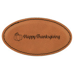 Thanksgiving Leatherette Oval Name Badge with Magnet